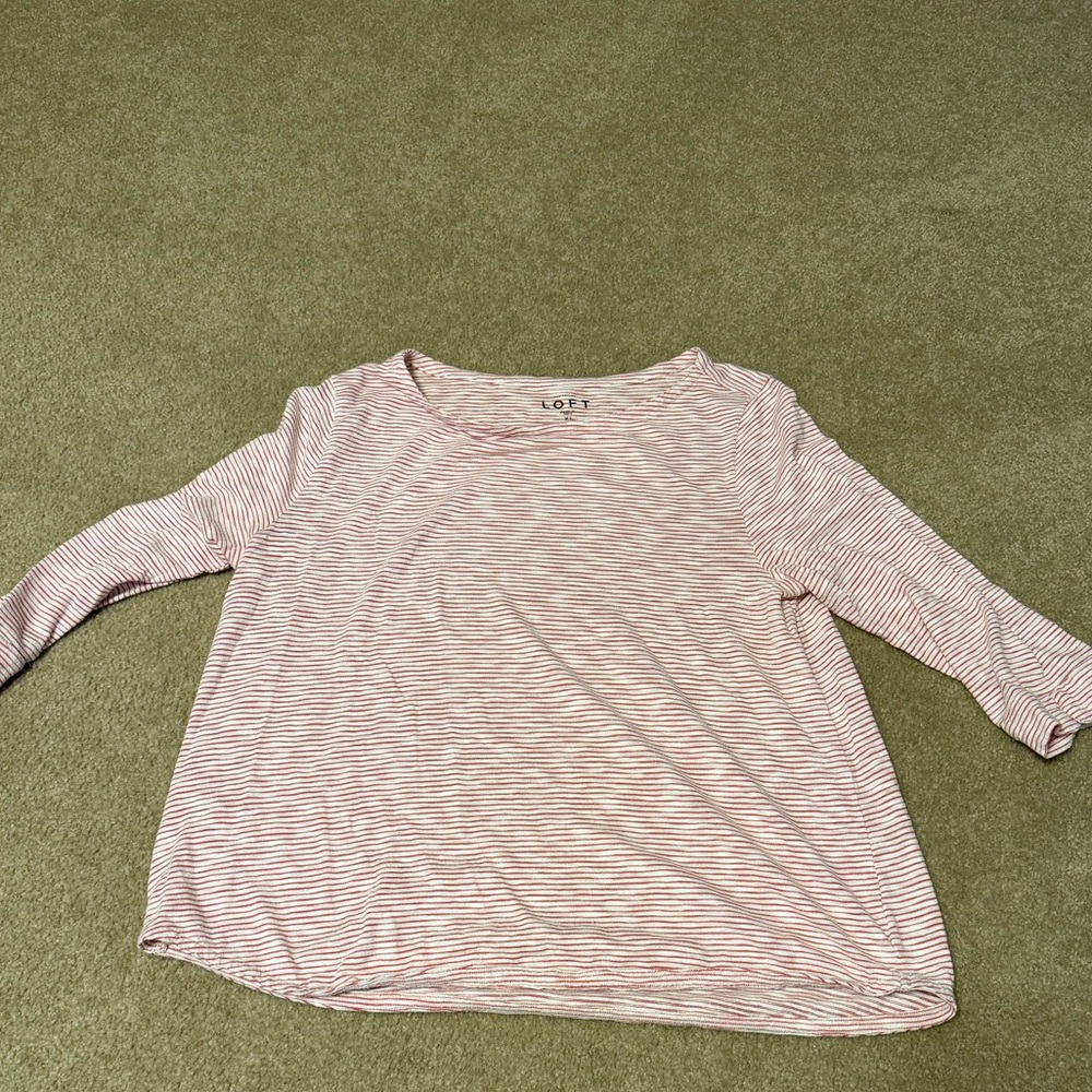 Loft boat neck shirt.